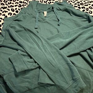 Bally Men's V-Neck Teal Sweater